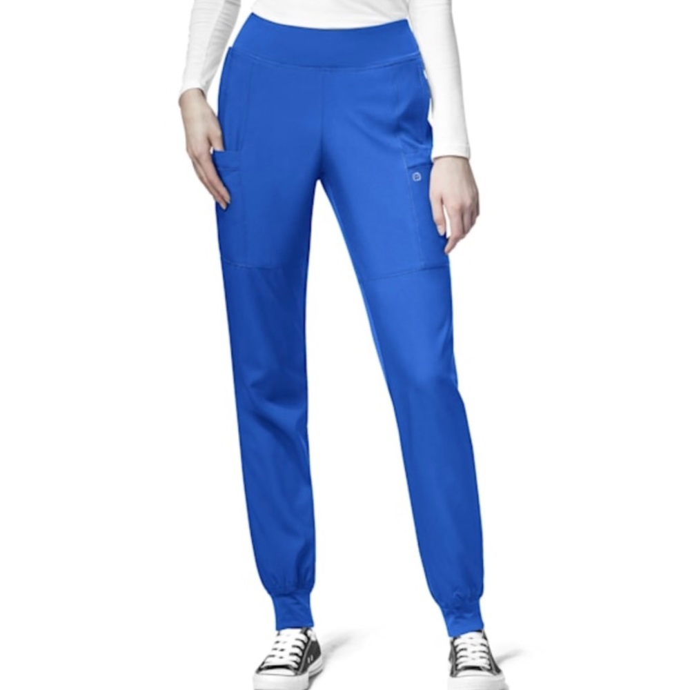 WonderWink 123 royal blue scrub pants size Small Tall